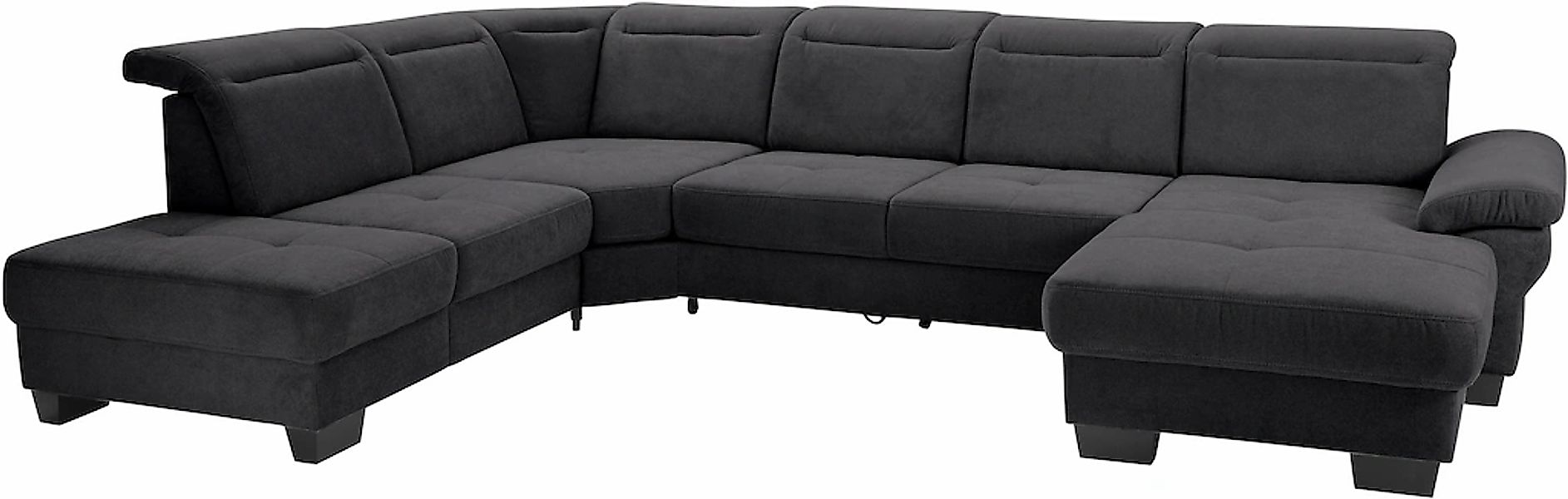 Home affaire Wohnlandschaft "Cornwall U-Form" inkl. Sitztiefenverstellung, günstig online kaufen