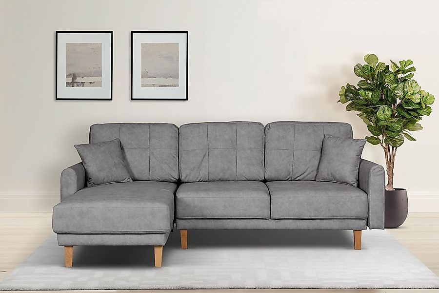 Home affaire Ecksofa "TRIPLO optionale Schlafsofa mit Bettkasten, Maße B/T/ günstig online kaufen