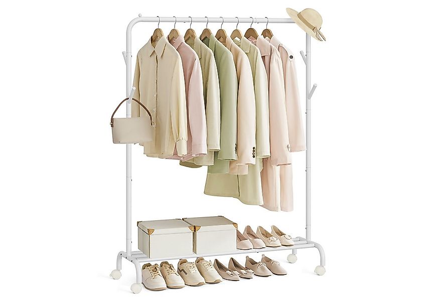 SONGMICS Kleiderständer, Garderobenständer auf Rollen, bis 50 kg belastbar, günstig online kaufen