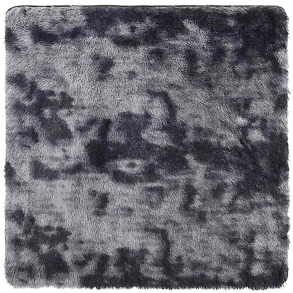 vidaXL Teppich Shaggy Hochflor NAVARRA Dunkelgrau 240x240 cm Polyester 4102 günstig online kaufen