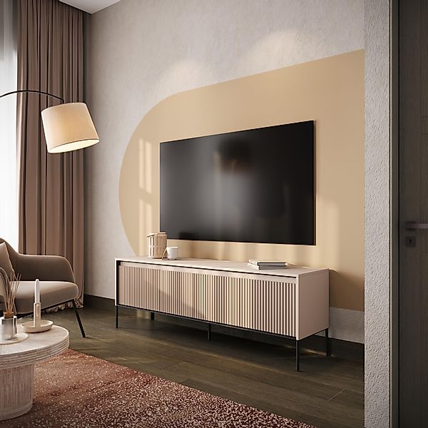 Compleo TV-Schrank FLORE mit 4 Klappen/Türen, günstig online kaufen