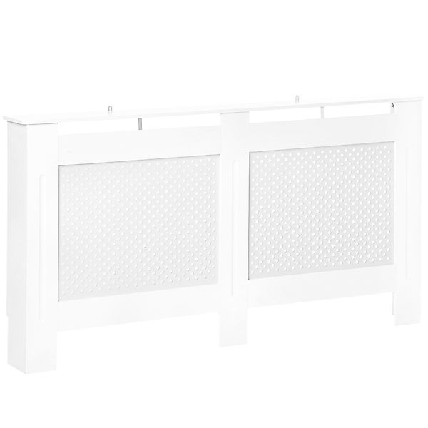 HOMCOM Heizkörperverkleidung Heizkörperabdeckung MDF Weiß 1515 x 19 x 82 cm günstig online kaufen