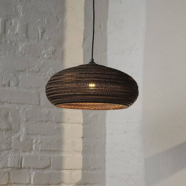 OSRAM Hängeleuchte DROP, braun, Ø 40 cm, Wellpappe, E27 günstig online kaufen