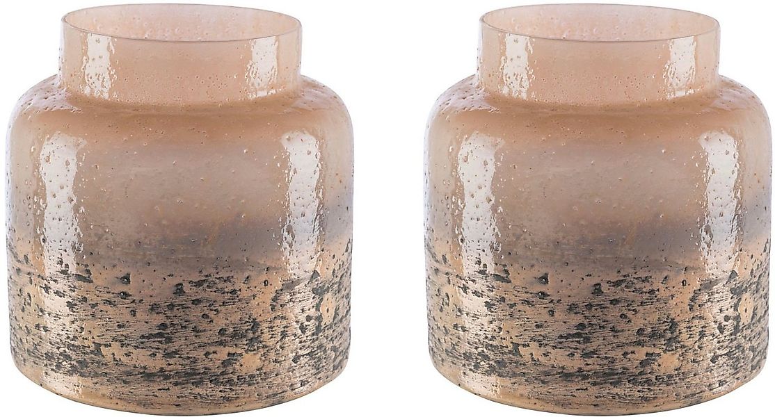 Creativ home Windlicht Kerzenhalter MATTEO (Set, 2 St), aus Glas günstig online kaufen