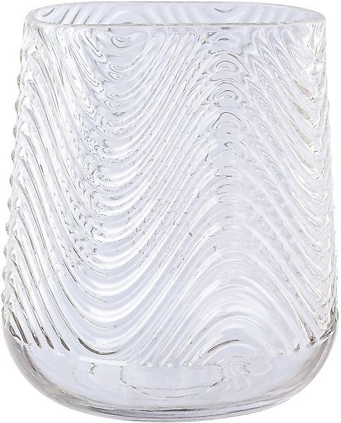Creativ deco Tischvase Vase aus Glas, mit Relief-Struktur-Oberfläche (1 St) günstig online kaufen