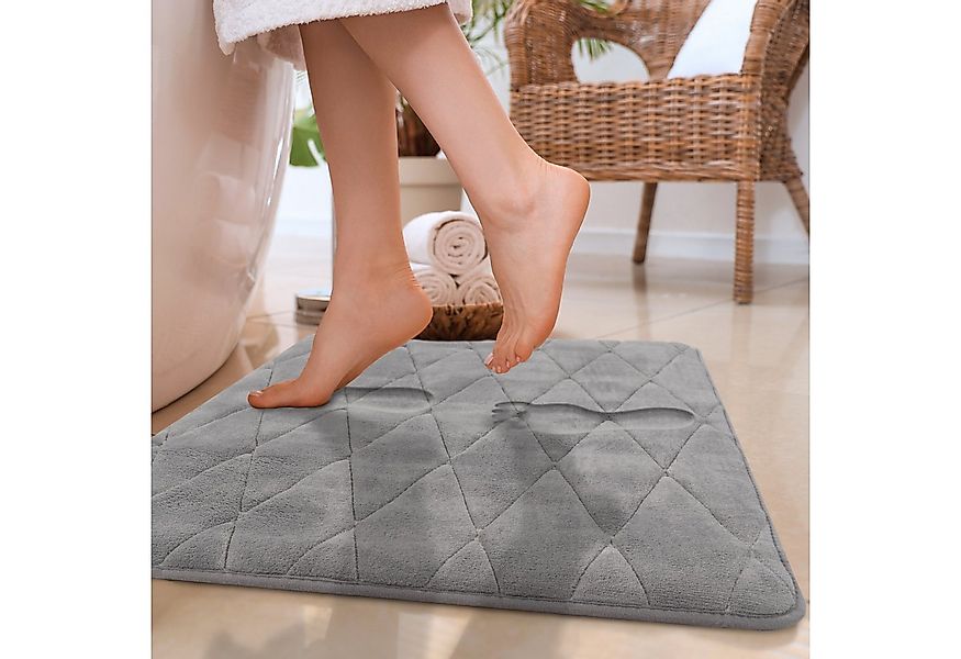 Paco Home Badematte Corby 254, Memory-Schaum Effekt, Höhe 13 mm, rutschhemm günstig online kaufen