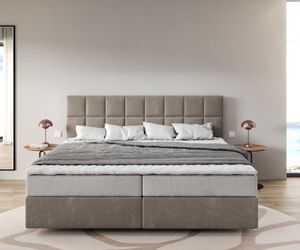 DELIFE Boxspringbett Dream-Fine, Mikrofaser Beige 200x200 günstig online kaufen
