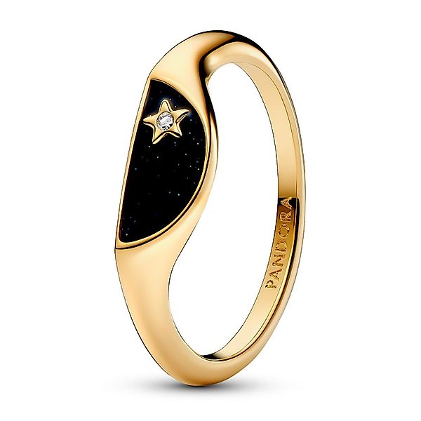 Pandora Fingerring Halbiert Emaille Goldfarben günstig online kaufen