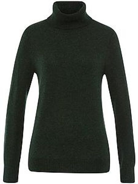 Rollkragen-Pullover aus 100% Premium-Kaschmir Peter Hahn grün günstig online kaufen