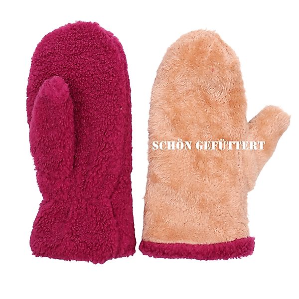 MIRROSI Fleecehandschuhe Damen Handschuhe aus Teddyfell, günstig online kaufen