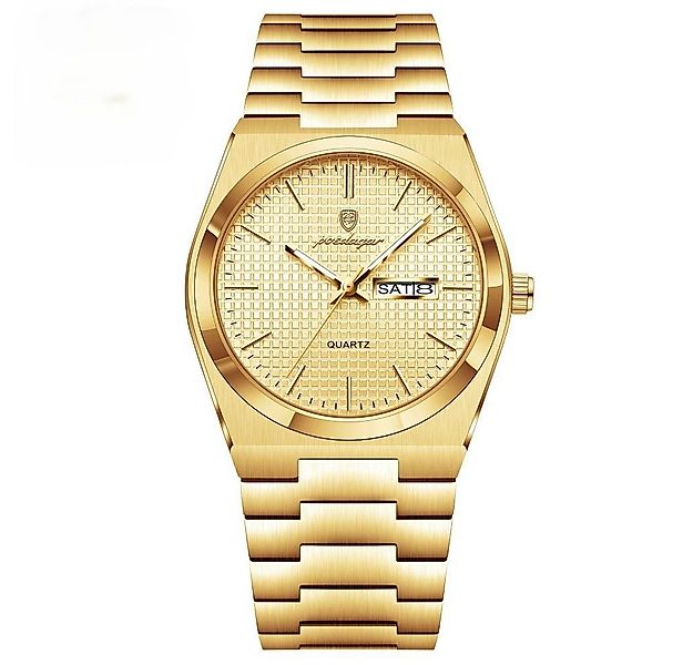 POEDAGAR Quarzuhr POEDAGAR 821 Herren-Armbanduhr – modisch, Edelstahl, Quar günstig online kaufen