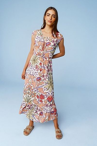 Next Maxikleid Kurzärmeliges Maxikleid mit Zierknoten (1-tlg) günstig online kaufen