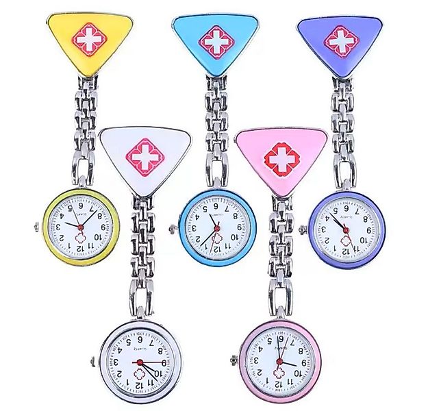 Tidy Krankenpflegeuhr Kitteluhr Quarz Taschenuhr Kreutz in 5Farben günstig online kaufen