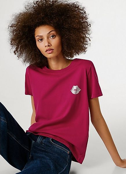 Pepe Jeans T-Shirt BRULE mit Runhals, kleiner Print auf der Brust günstig online kaufen