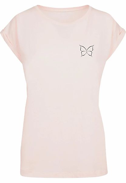 Merchcode T-Shirt "Merchcode Damen Ladies Spring - Butterfly T-Shirt", (1 t günstig online kaufen