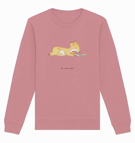 Mr. & Mrs. Panda Longpullover Größe XXL Fuchs Lesen - Canyon Pink - Geschen günstig online kaufen