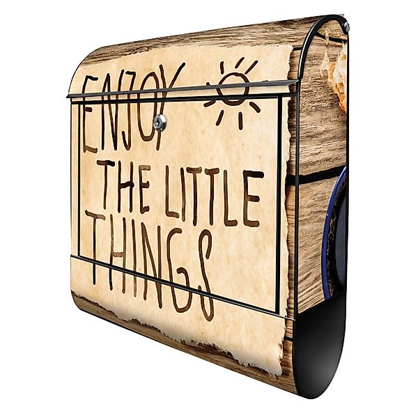 Banjado Design Briefkasten Schwarz Pulverbeschichtet 39x47x14cm 2 Schlüssel günstig online kaufen