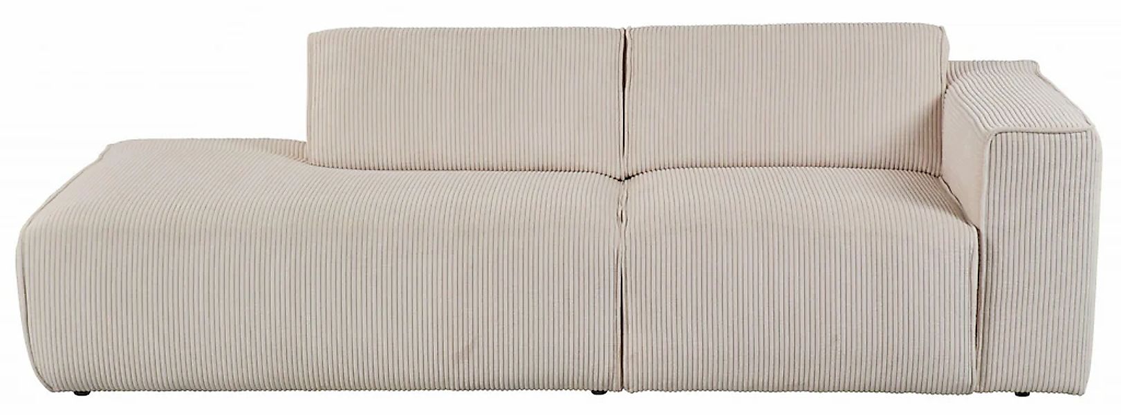 andas 2-Sitzer "Noord mit Kedernaht, Breite 227 cm", Cord, Struktur, Websto günstig online kaufen