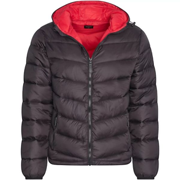 Cappuccino Italia  Parkas Hooded Winter Jacket Zwart günstig online kaufen