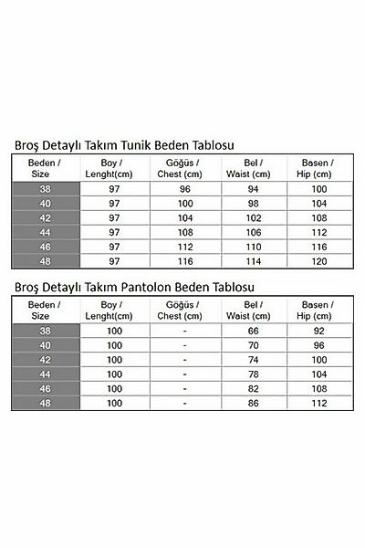 MODAMİHRAM Hosenanzug KleidGeknöpfter Brosche Detaillierter Anzug günstig online kaufen