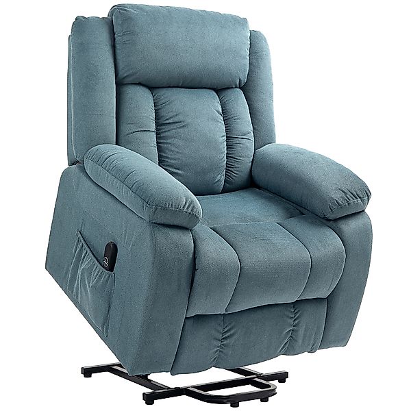 HOMCOM Fernsehsessel mit Aufstehhilfe Elektrisch Relaxsessel mit Liegefunkt günstig online kaufen