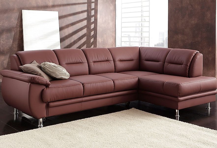 sit&more Ecksofa "Mailand L-Form, B: 250 cm", optional Bettfunktion günstig online kaufen