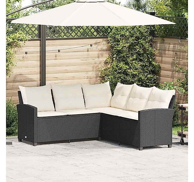 vidaXL Gartenlounge-Set L-förmiges Couchsofa mit Kissen günstig online kaufen