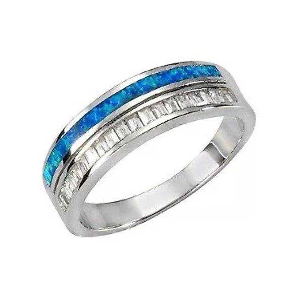 Vivance Fingerring "925/- Sterling Silber Opal & Zirkonia" günstig online kaufen