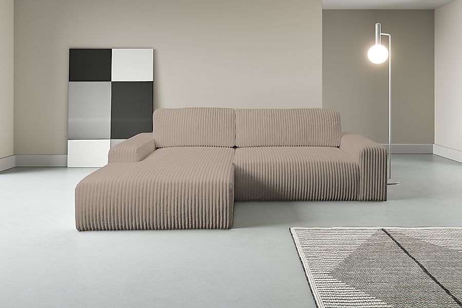 WERK2 Ecksofa Rotterdam-L, kuschelweicher Cord oder günstig online kaufen