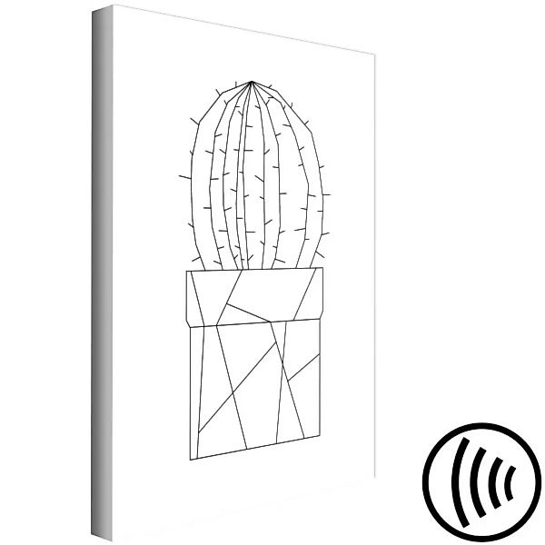 Leinwandbild Graphic Cactus (1 Part) Vertical XXL günstig online kaufen