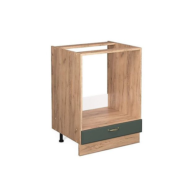 Vicco Herdumbauschrank Fame-Line Grün-Gold Landhaus/Goldkraft Eiche 60 cm o günstig online kaufen