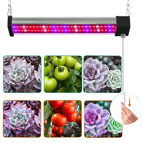 MUPOO Pflanzenlampe Grow Lampe Vollspektrum, Zugkettenschalter günstig online kaufen