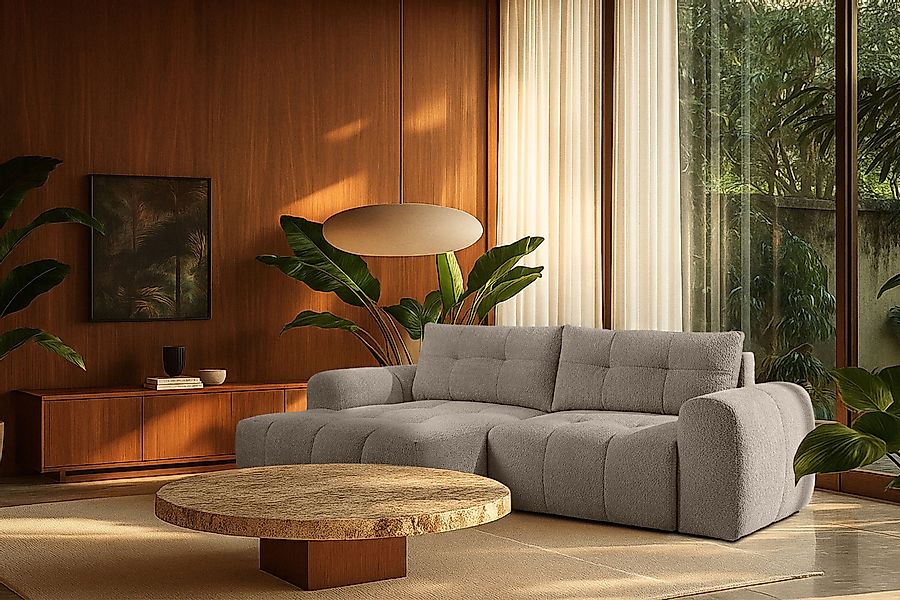 KONSIMO® Ecksofa RAVIA mit Schlaffunktion, Modern-Stil, günstig online kaufen