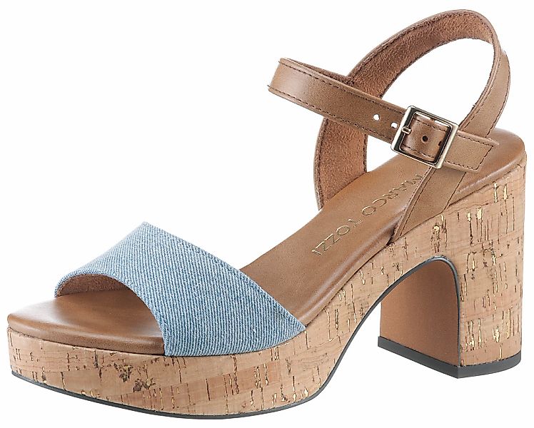 MARCO TOZZI Sandalette, Blockabsatz, Plateau, Riemchensandale mit verstellb günstig online kaufen