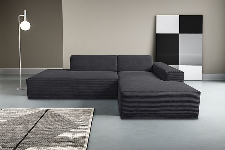 WERK2 Ecksofa »Apollo, hoher Sitzkomfort, aktuelles Design, Breite 264cm, L günstig online kaufen