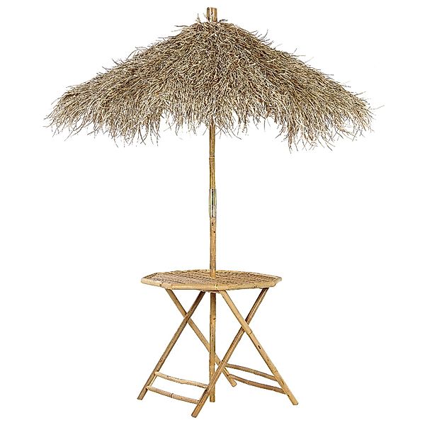 Beliani Gartentisch MOLISE Heller Holzfarbton Naturfarben 85x85x76 günstig online kaufen