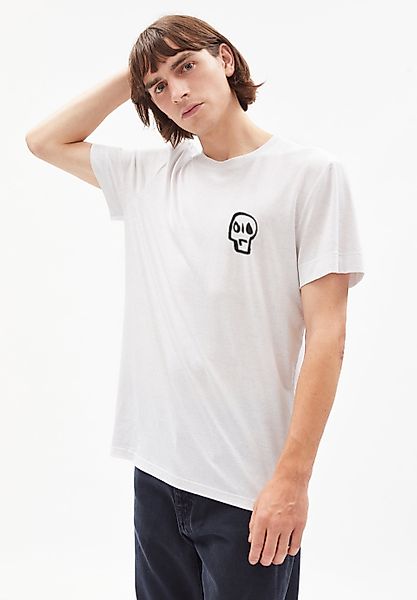 T-Shirt AADO JUST STOP OIL 02 in white von ARMEDANGELS günstig online kaufen