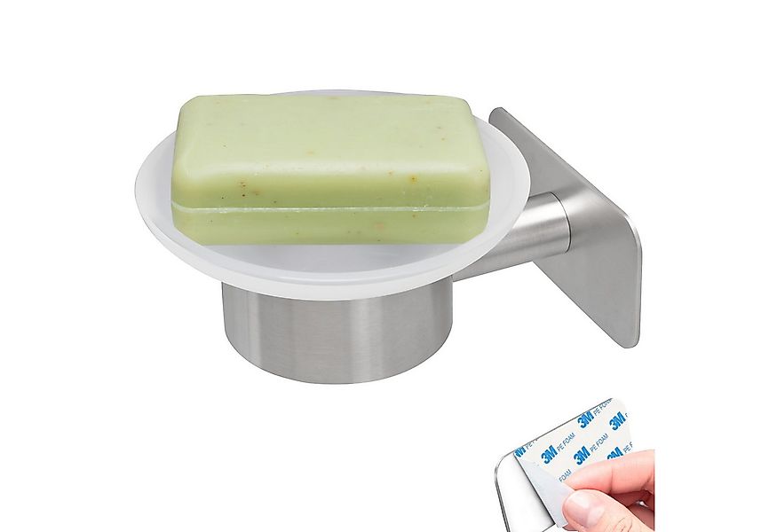 bremermann Seifenschale Bad-Serie PIAZZA TAPE - mit Klebepad, aus Glas und günstig online kaufen