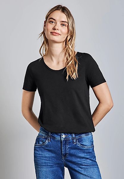 STREET ONE T-Shirt – Kurzarmshirt mit günstig online kaufen