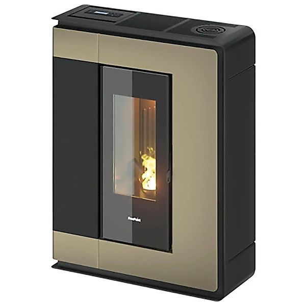 Freepoint Pelletofen Arco Stahl Bronze 7 kW mit Automatik günstig online kaufen