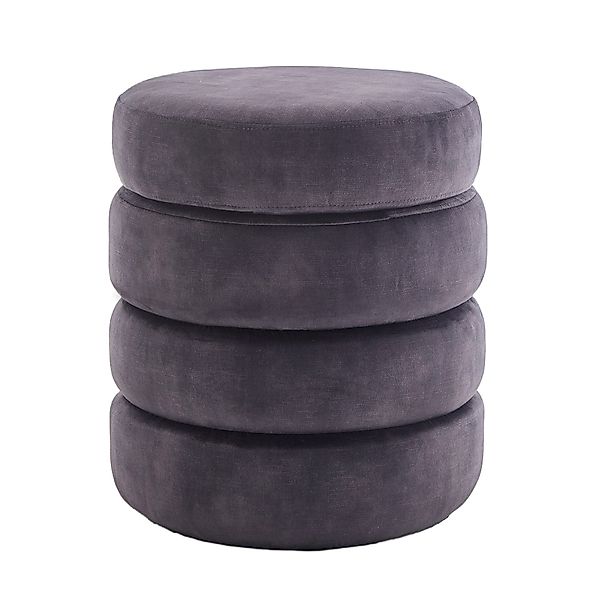 riess-ambiente Polsterhocker VOGUE 50cm grau - günstig online kaufen