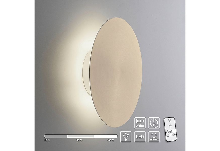 Paul Neuhaus Wandleuchte AKKU PUNTU, LED fest integriert, Warmweiß günstig online kaufen