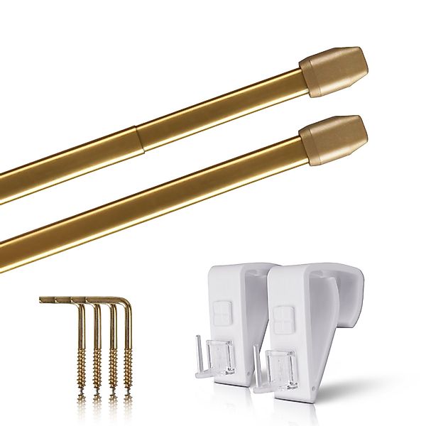 Bestlivings Gardinenstange Bistrostange Vitragestange (2er-Pack), ausziehba günstig online kaufen