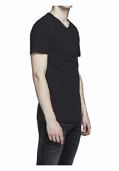 Jack & Jones T-Shirt "T-Shirt JACBASIC V-NECK TEE 2PK 2er Pack" günstig online kaufen