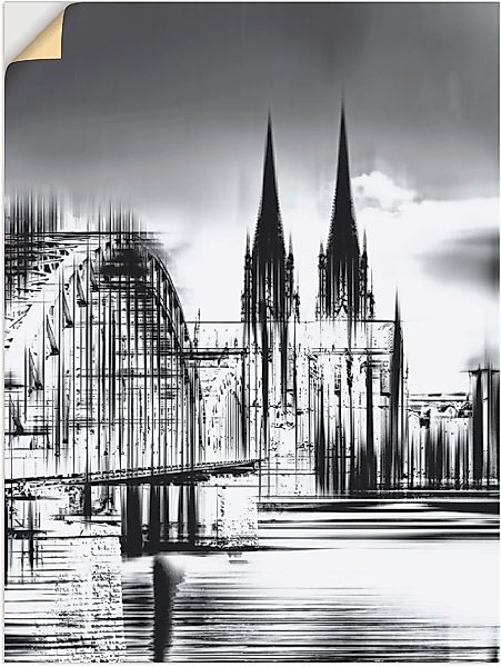 Artland Wandbild "Köln Skyline Collage III", Deutschland, (1 St.), als Lein günstig online kaufen