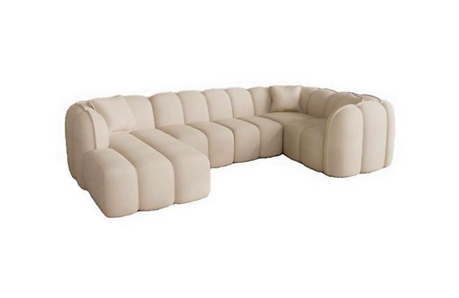Sofa Dreams Wohnlandschaft Miramar U Form 6-Sitzer Sofa, Ottomane, Stoffbez günstig online kaufen