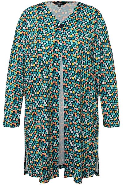 Ulla Popken Longshirt Jerseyjacke Punkte A-Linie günstig online kaufen
