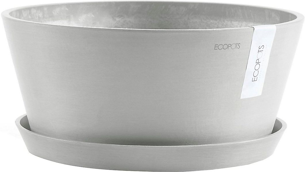 ECOPOTS Blumentopf Frankfurt 40 Weißgrau, für innen und außen: frostsicher, günstig online kaufen