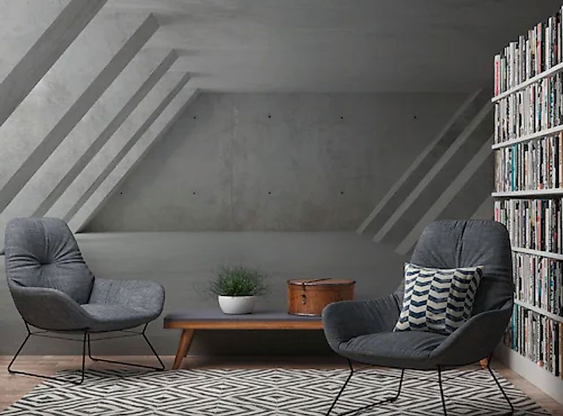 A.S. Création Vliestapete »Fototapete Betonoptik Grau Architektur industria günstig online kaufen
