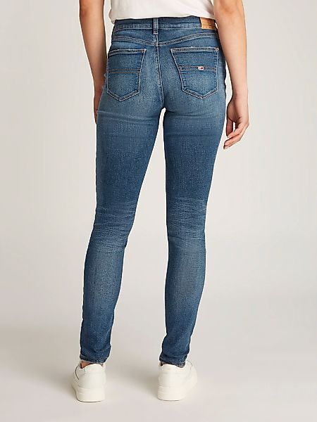 Tommy Jeans Skinny-fit-Jeans "NORA MR SKNY AH1280" mit Logo-Badge günstig online kaufen